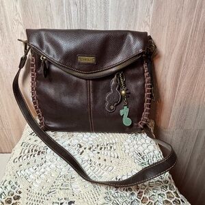 Chala Chic Brown Crossbody Bag With Musical Note
